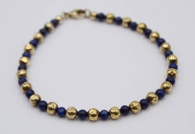 Auktion 364<br>Armband, Lapis und 925er Zierelemente, ca. L-20cm [1]