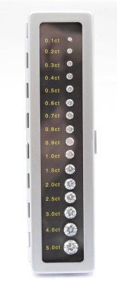 Auktion 364<br>Box zur Karat-Bestimmung, keine echten Steine, 0,1 bis 5 Karat [1]