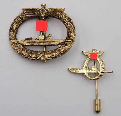 Auktion 364<br>2 Repliken, U-Boot, Nadel und Abzeichen [1]