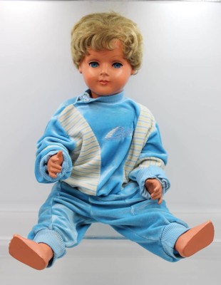 Auktion 364<br>gr. Puppe,Martha Maar Mönschröden, 60/70er Jahre, bespielte Erhaltung, ca. H-70cm [1]