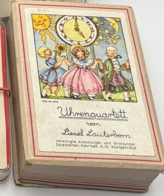 Auktion 364<br>Uhrenquartett von Liesel Lauterborn in orig. Schachtel, ASS 606, wohl komplett, aber nicht überprüft [1]