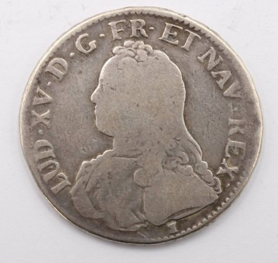 Auktion 364<br>Frankreich Ludwig XV,1734, Ecu, Silber, D-4,1 cm, 28,5 gr. [1]