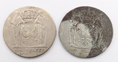 Auktion 364<br>2x 1 Thaler, 1794/1796, Friedrich Wilhelm zu Preussen (100) [1]