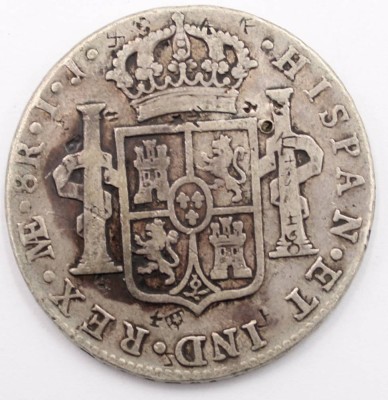 Auktion 364<br>PERU 1795 LIMA IJ 8 REALES - CHARLES IV, D-4 cm, 26.4 gr. [1]