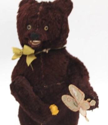 Auktion 364<br>mechan. Tanzbär mit Schlüsselaufzug, Werk läuft, H-22 cm [1]