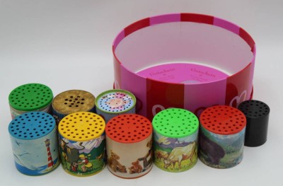 Auktion 364<br>9x div. Dosen mit Tierlauten, H-max 6 cm [1]