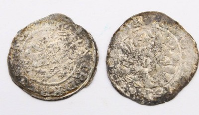 Auktion 364<br>2 Silbermünzen des Spätmittelalters, D-ca. 2,5 cm [1]