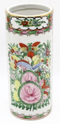 Auktion 364<br>Pinselhalter, China, bemalt, H-25 cm, D-10 cm [1]