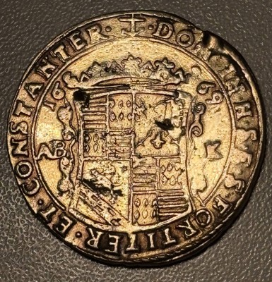 Auktion 364<br>⅓ Thaler - John George von Mansfeld-Eisleben, 1669 (6) [1]