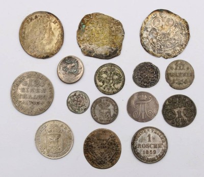 Auktion 364<br>15x div. antike  Kleinmünzen, hpts. Altdeutsche Staaten [1]