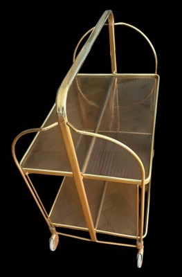 Auktion 364<br>klappbarer Jour-Wagen, Messing auf Rädern, Kunststoff-Platten [1]