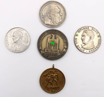 Auktion 364<br>5x div. Medaillen, 3.Reich [1]
