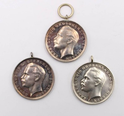 Auktion 364<br>3x Tapferkeitsmedaillen, Hessen [1]
