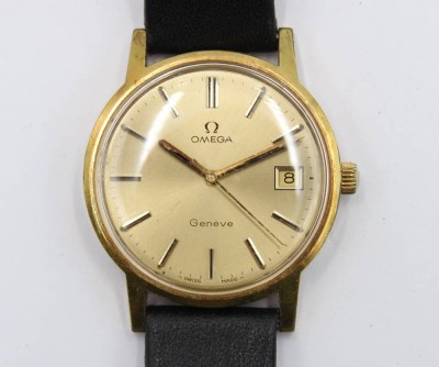 Auktion 364<br>Vintage-Herren-Armbanduhr, OMEGA Geneve, Handaufzug, Werk läuft, D-3,5cm [1]