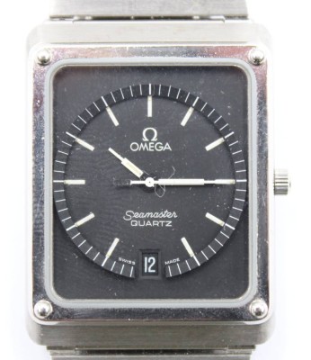 Auktion 364<br>Vintage-Herren-Armbanduhr, OMEGA Seamaster, Quarzwerk nicht geprüft, ca. 2,8 x 3,2cm [1]