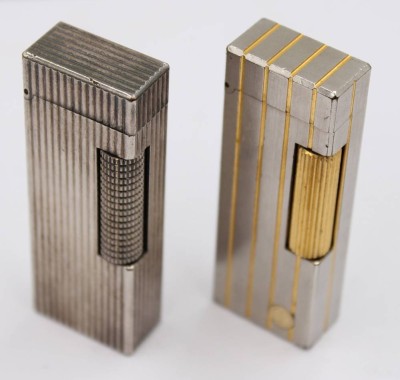 Auktion 364<br>2x div. Dunhill-Feuerzeuge, ca. L-6,4cm [1]