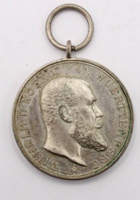 Auktion 364<br>Silberne Militär-Verdienstmedaille, Wilhelm II, König von Württemberg [1]