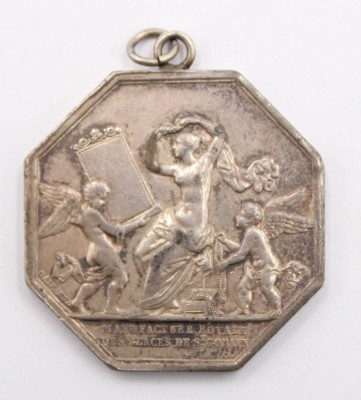 Auktion 364<br>frz. Medaille Gayrard - Manufacture de ST Gobain Chauny, um 1830, Silber [1]