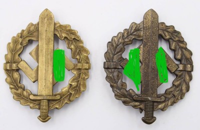 Auktion 364<br>2x SA Sportabzeichen in Bronze [1]