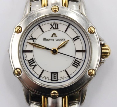 Auktion 364<br>Damen-Armbanduhr, Maurice Lacroix, Quarz, Werk läuft, ca. D-2,8cm [1]