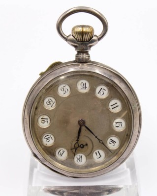 Auktion 364<br>Taschenuhr mit Viertelrepetition, Frankreich, um 1800/1820, Silber, Werk defekt, D-4,5cm [1]