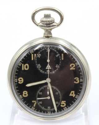 Auktion 364<br>Taschenuhr um 1920, mit Stopfunktion, Kronenaufzug, Werk läuft, D-5cm [1]