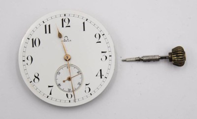 Auktion 364<br>Taschenuhr-Werk, OMEGA, Werk steht, D-4,3cm [1]