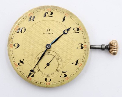 Auktion 364<br>OMEGA-Taschenuhr-Werk, läuft, ca. D-4,3cm [1]