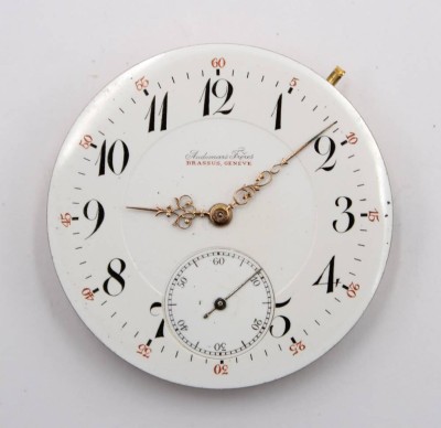 Auktion 364<br>antikes Taschenuhr-Werk, Audemars Freres Brassus, Krone fehlt, Werk nicht geprüft, ca. D-4,4cm [1]