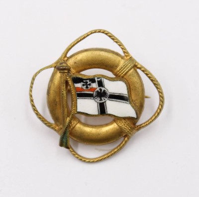 Auktion 364<br>patriotische Brosche, Kriegsmarine, ca. D-3cm [1]
