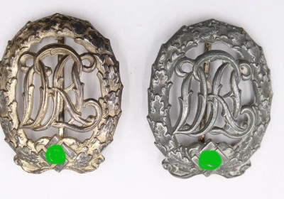 Auktion 364<br>2x DRL Reichssportabzeichen in Silber,Jena [1]