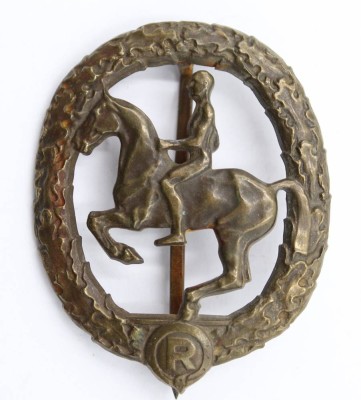 Auktion 364<br>Reitabzeichen um 1930, Bronze [1]
