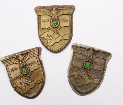 Auktion 364<br>3x Krim-Schilder, 1942 [1]