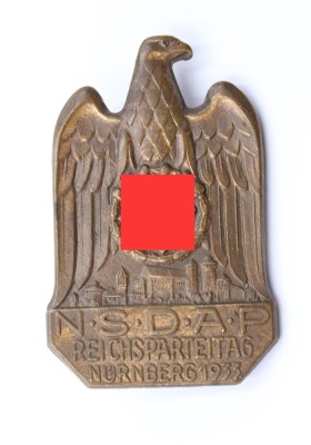 Auktion 364<br>Erinnerungsbazeichen, NSDAP Reichsparteitag 1933, 3. Reich [1]