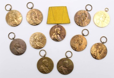 Auktion 364<br>11x Gedenkmedaillen Wilhelm I, 1897, 1x am Band [1]