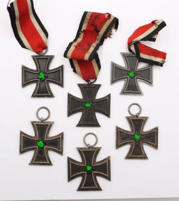 Auktion 364<br>6x EK II, 2.WK, tw. am Band, unterschiedliche Erhaltung [1]