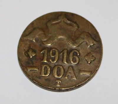 Auktion 364<br>20-Heller-Notmünze aus Deutsch-Ostafrika, 1916 [1]