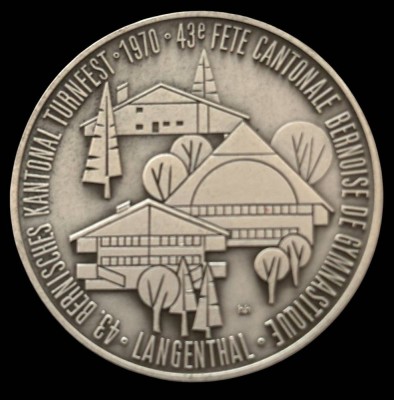 Auktion 364<br>Silbermedaille Schweiz, 43.tes Berner Turnfest 1970, D-3,5 cm, 14.9 gr [1]