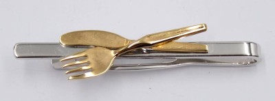 Auktion 364<br>versilberte Kravattenandel, ca. L-6cm [1]
