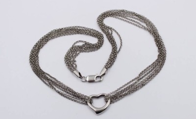 Auktion 364<br>mehrreihige Halskette, 925er Silber, 14gr., ca. L-42cm [1]