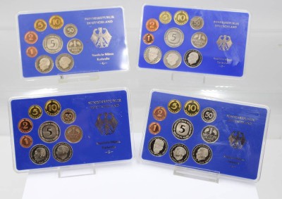 Auktion 364<br>4x  Münzsätze, Staatliche Münze Karlsruhe G [1]