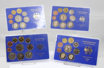 Auktion 364<br>4x  Münzsätze, Staatliche Münze Stuttgart F [1]