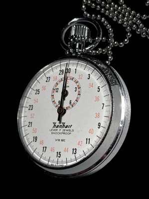 Auktion 364<br>Hanhart Stoppuhr, 1/10 sec., 7  Jewels, D-5 cm [1]