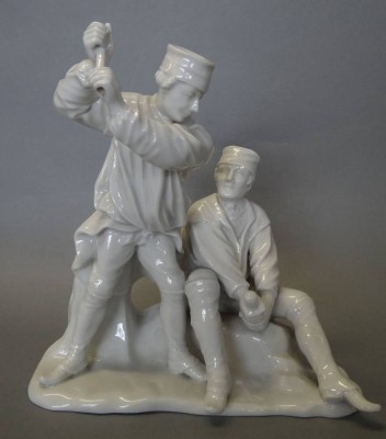 Auktion 364<br>Figurengruppe, zwei Bergmänner 