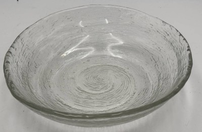 Auktion 364<br>Kunstglasschale, Design Pavel Panek, D-24 cm, H-7 cm, Sklo Union Rosic, Tschechei [1]