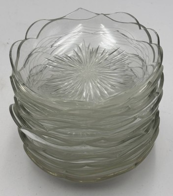 Auktion 364<br>12x Beilagenschalen, Kristall, geschweifter Rand [1]