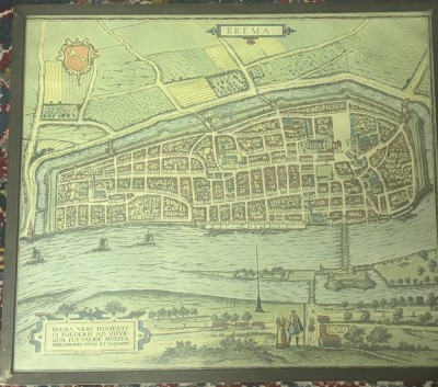 Auktion 364<br>Karte von Bremen, aus 