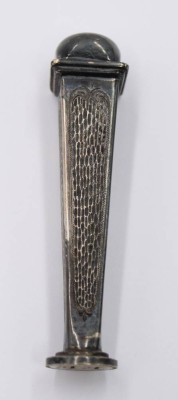 Auktion 364<br>Art-Déco Petschaft, versilbert, ca. H-9cm [1]