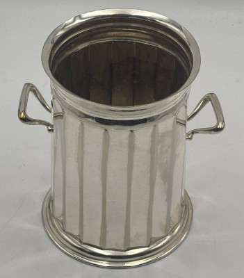 Auktion 364<br>massiver plated Flaschenkühler, H-18 cm, 524 gr. [1]