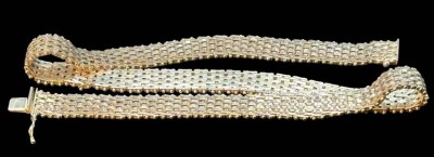 Auktion 365<br>breite Silber-925- Halskette 